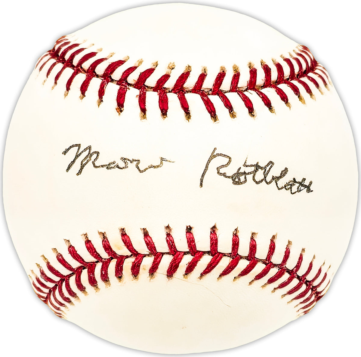 Marv Rotblatt Autographed Official Al Baseball Chicago White Sox Beckett Bas Qr #Bm25260