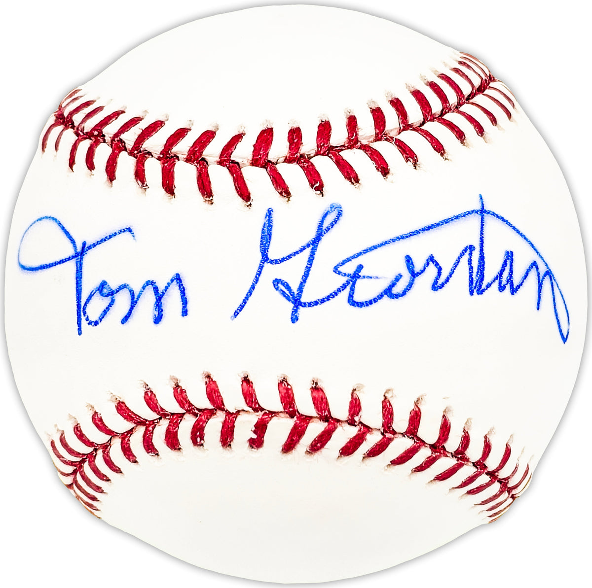 Tom Tommy Giordano Autographed Official MLB Baseball Philadelphia A's Beckett Bas Qr #Bm25522