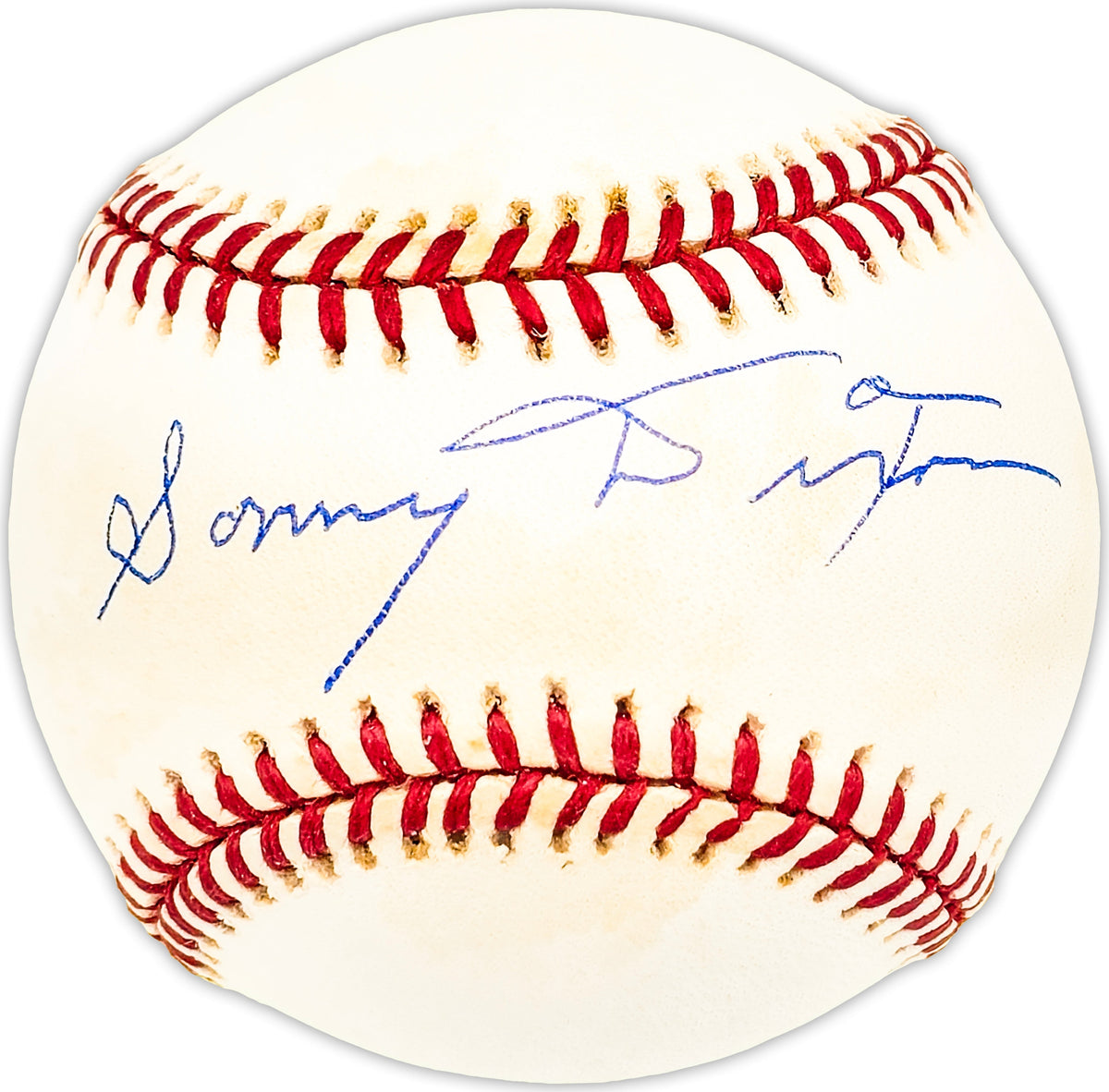 Sonny Dixon Autographed Official Al Baseball Yankees, Senators Beckett Bas Qr #Bm25541