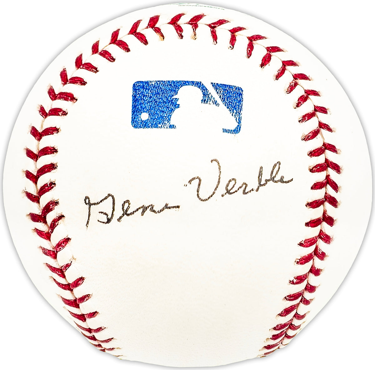 Gene Verble Autographed Official MLB Baseball Washington Senators Beckett Bas Qr #Bm25553