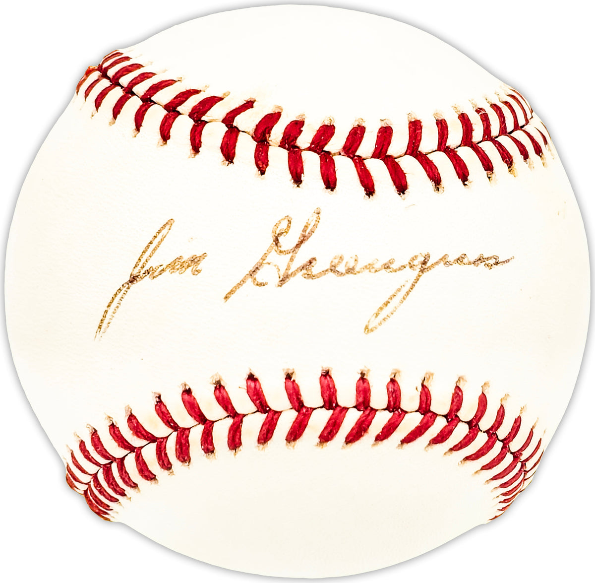 Jim Greengrass Autographed Official Nl Baseball Cincinnati Reds, Philadelphia Phillies Beckett Bas Qr #Bm25589