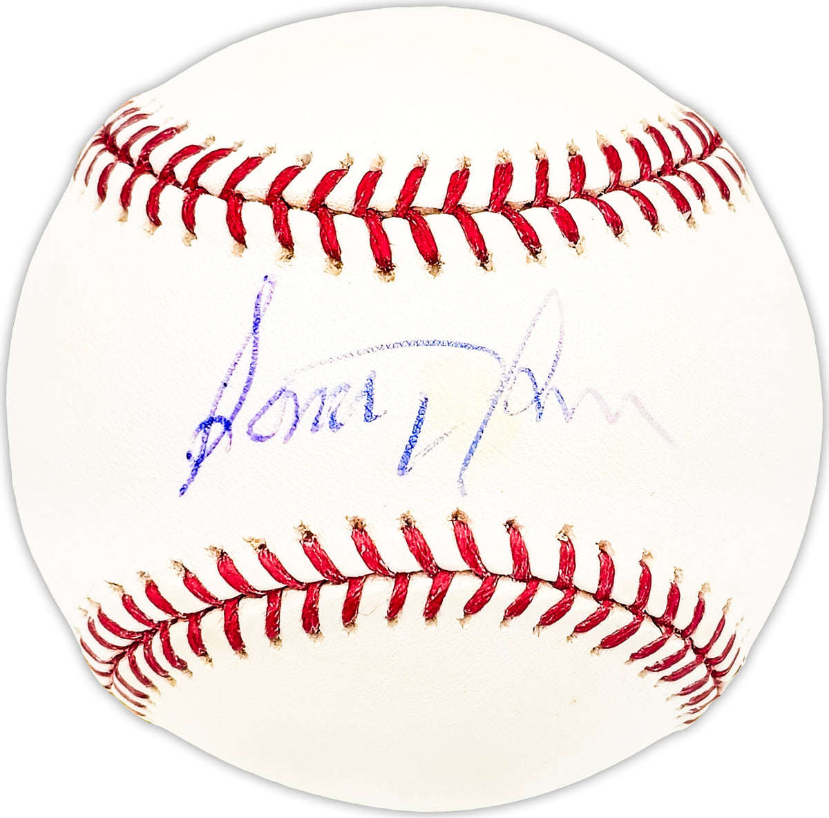 Santiago Rosario Autographed Official MLB Baseball Kc A's Beckett Bas Qr #Bm25638