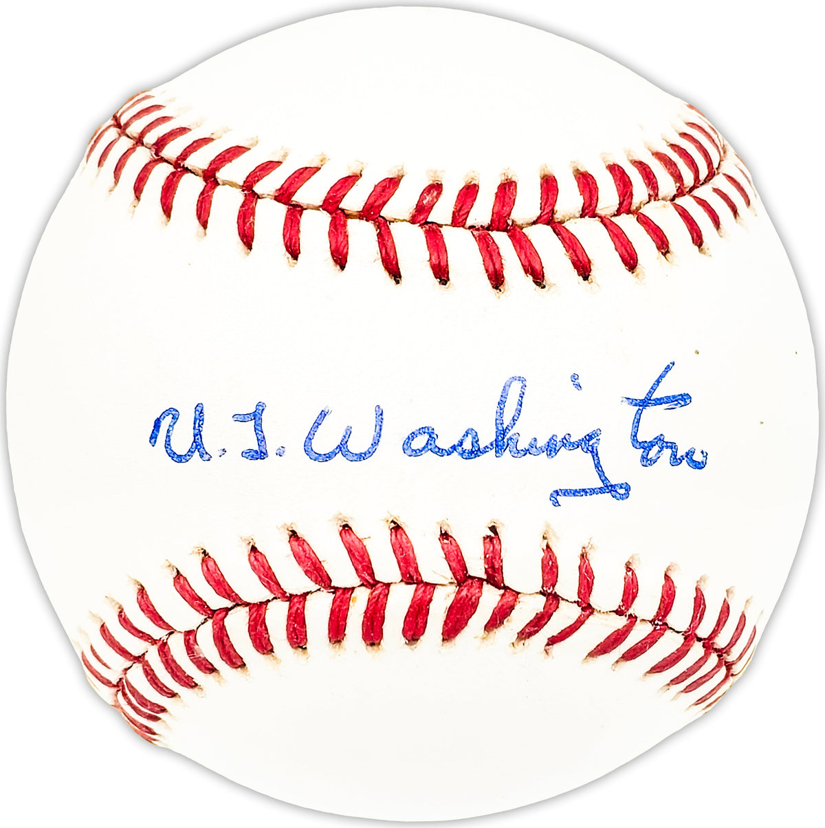 U.L. Washington Autographed Official Al Baseball Kansas City Royals Beckett Bas Qr #Bm25701