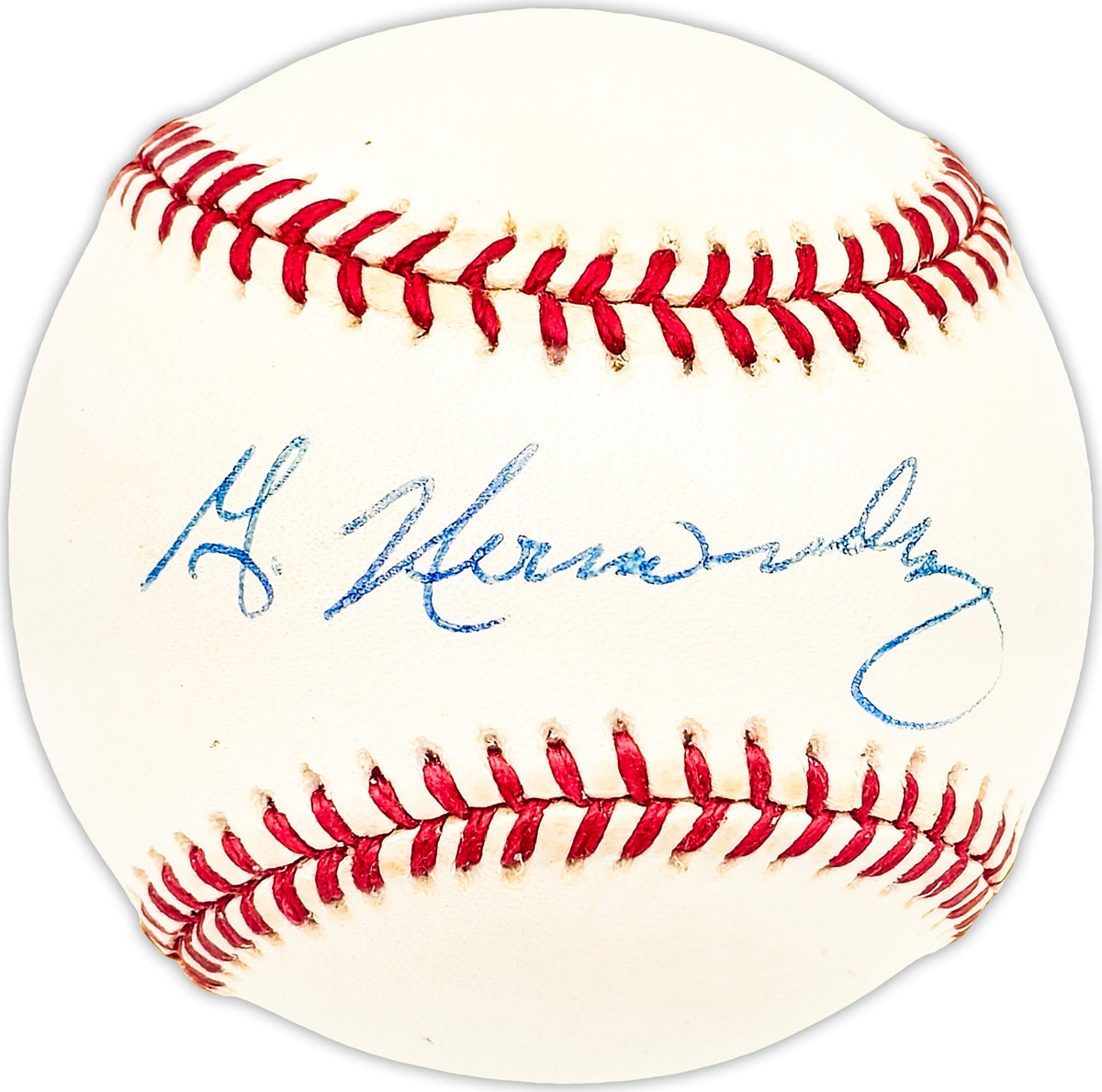 Guillermo Willie Hernandez Autographed Official Al Baseball Detroit Tigers Beckett Bas Qr #Bm25712