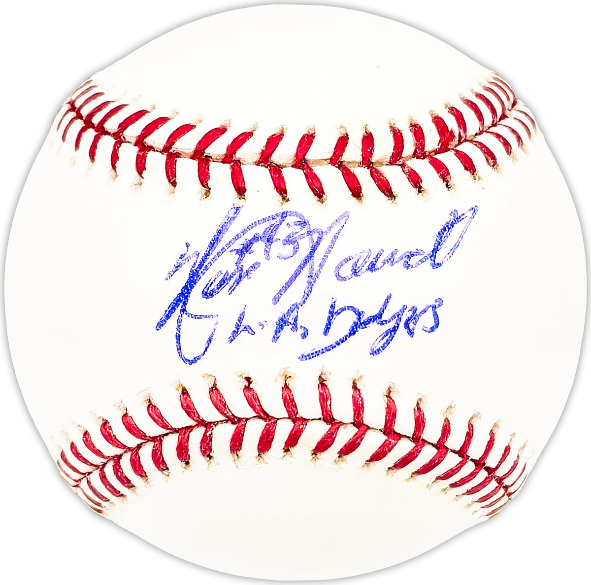 Ken Howell Autographed Official MLB Baseball Los Angeles Dodgers "La Dodgers" Beckett Bas Qr #Bm25717