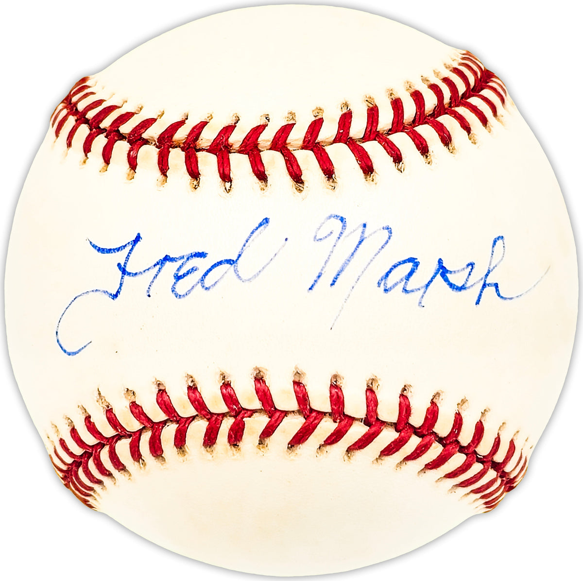 Fred Marsh Autographed Official Al Baseball Chicago White Sox, Baltimore Orioles Beckett Bas Qr #Bm25729