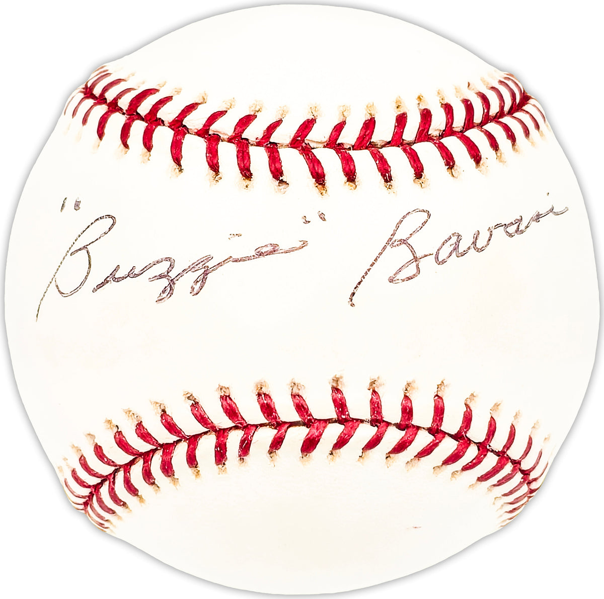 Buzzie Bavasi Autographed Official MLB Baseball Los Angeles Dodgers Beckett Bas Qr #Bm25770
