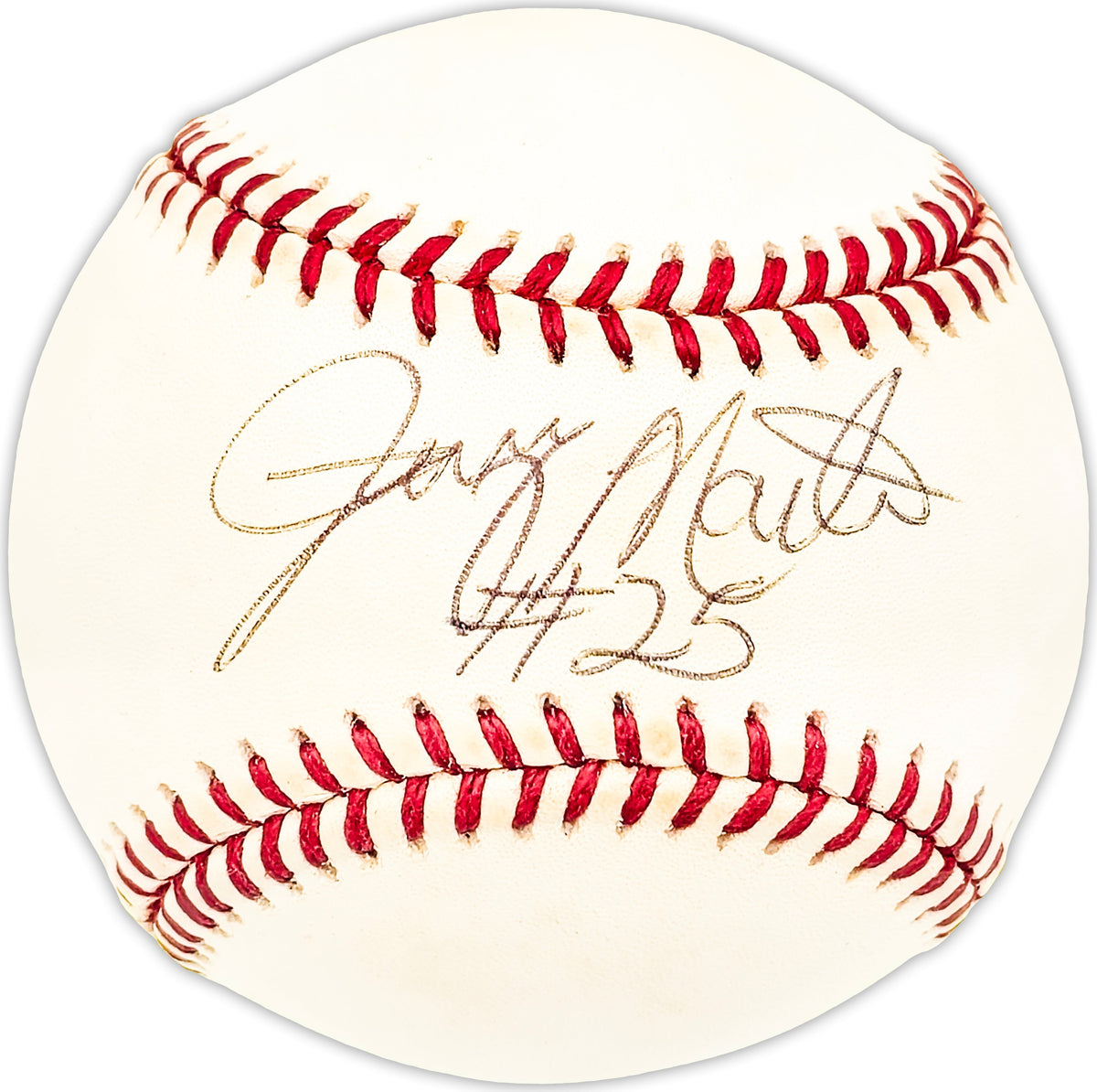 Jerry Martin Autographed Official Nl Baseball Philadelphia Phillies, Chicago Cubs Beckett Bas Qr #Bm25797