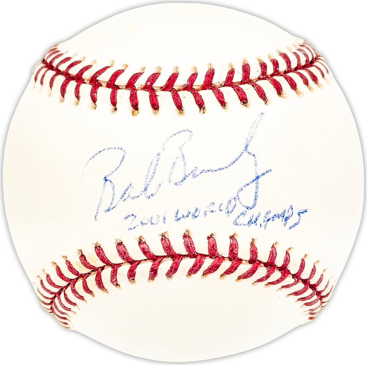 Bob Brenly Autographed Official MLB Baseball Arizona Diamondbacks "2001 World Champs" Beckett Bas Qr #Bm25801