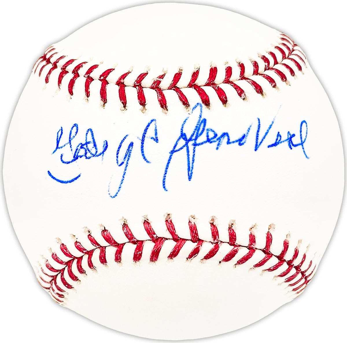 George Genovese Autographed Official MLB Baseball Washington Senators Beckett Bas Qr #Bm25835