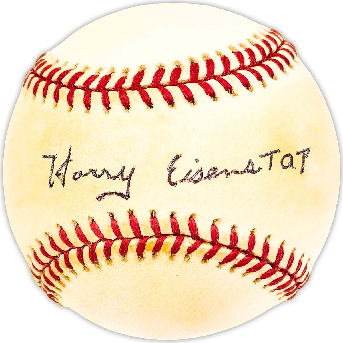 Harry Eisenstat Autographed Official Nl Baseball Los Angeles Dodgers, Detroit Tigers Beckett Bas Qr #Bm25317