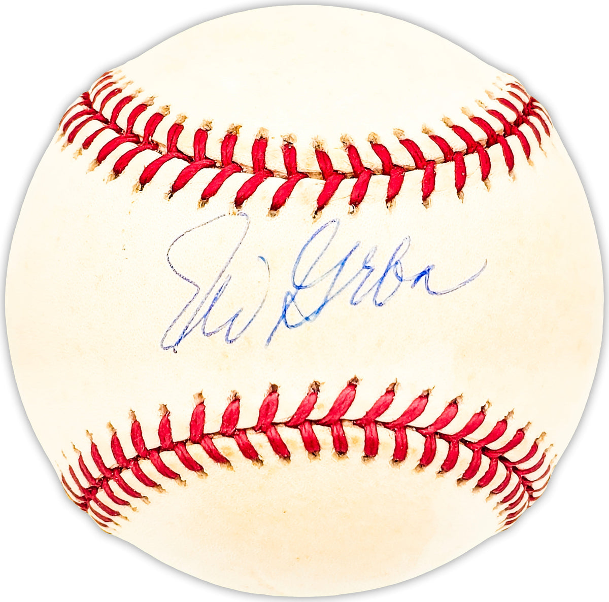 Eli Grba Autographed Official Al Baseball New York Yankees, Los Angeles Angels Beckett Bas Qr #Bm25324