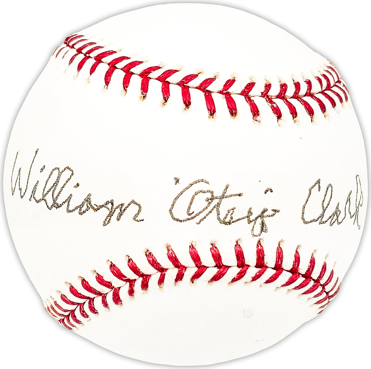 William Otey Clark Autographed Official MLB Baseball Boston Red Sox Beckett Bas Qr #Bm25333