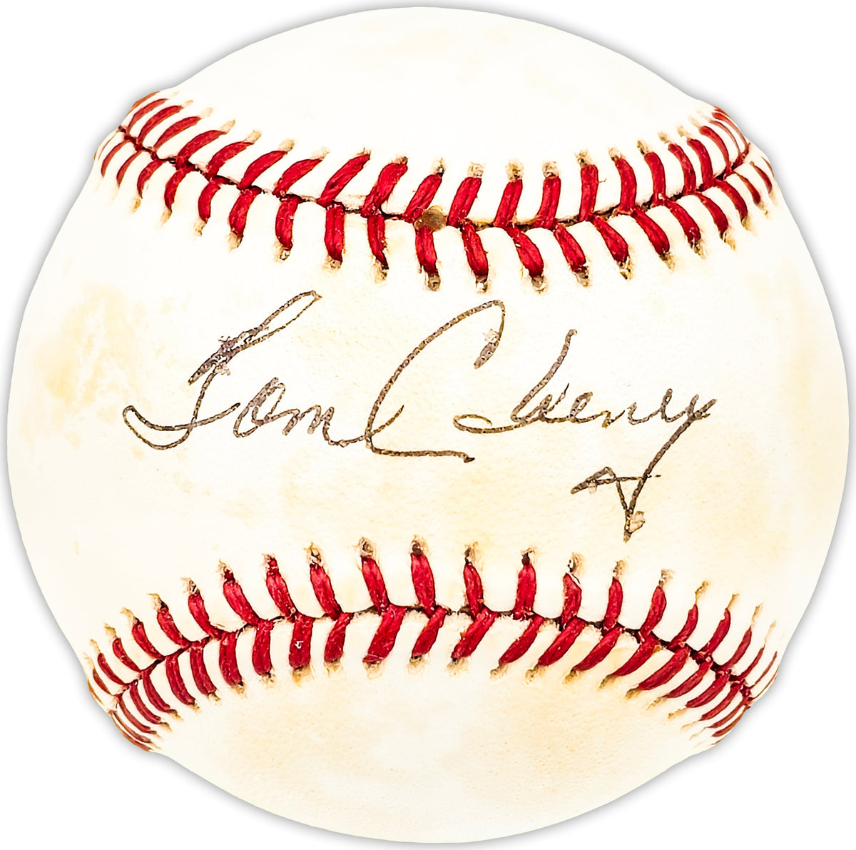 Tom Cheney Autographed Official Nl Baseball Pittsburgh Pirates Beckett Bas Qr #Bm25448