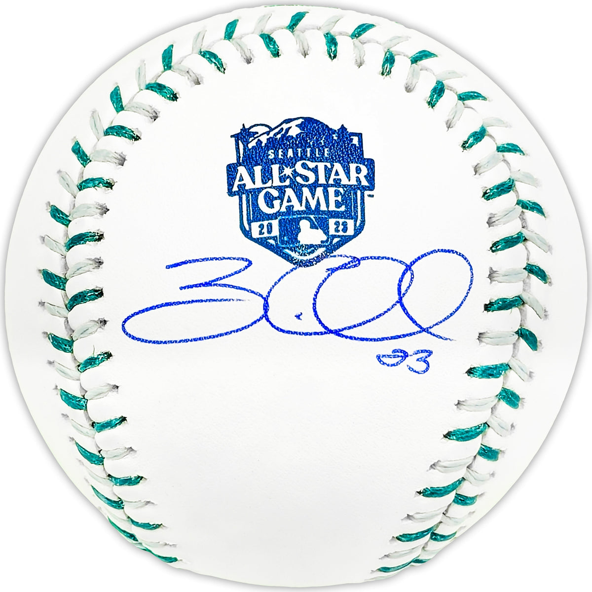 Zac Gallen Autographed Official 2023 All Star Game Logo MLB Game Baseball Arizona Diamondbacks Beckett Bas Witness