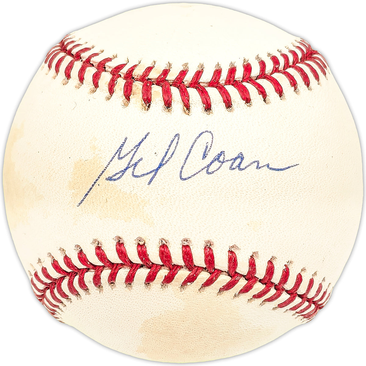 Gil Coan Autographed Official Al Baseball Baltimore Orioles, Chicago White Sox
