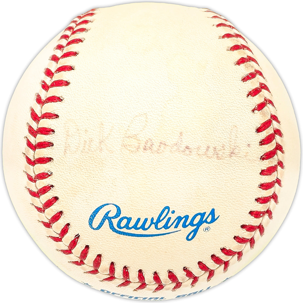 Dick Brodowski Autographed Official Al Baseball Boston Red Sox