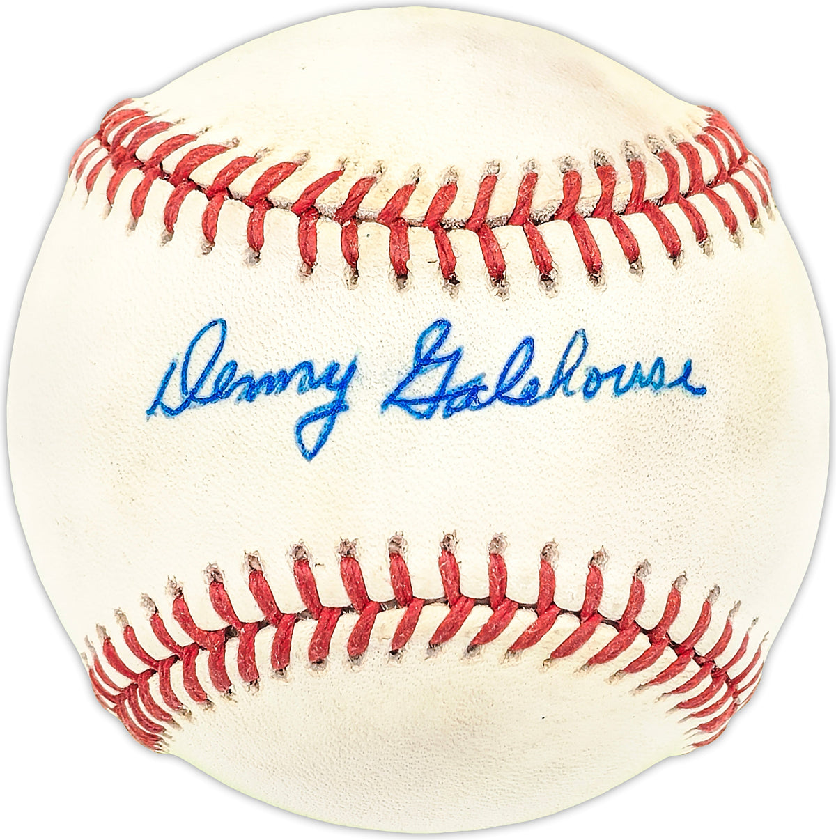 Denny Galehouse Autographed Official Al Baseball Boston Red Sox, Cleveland Indians