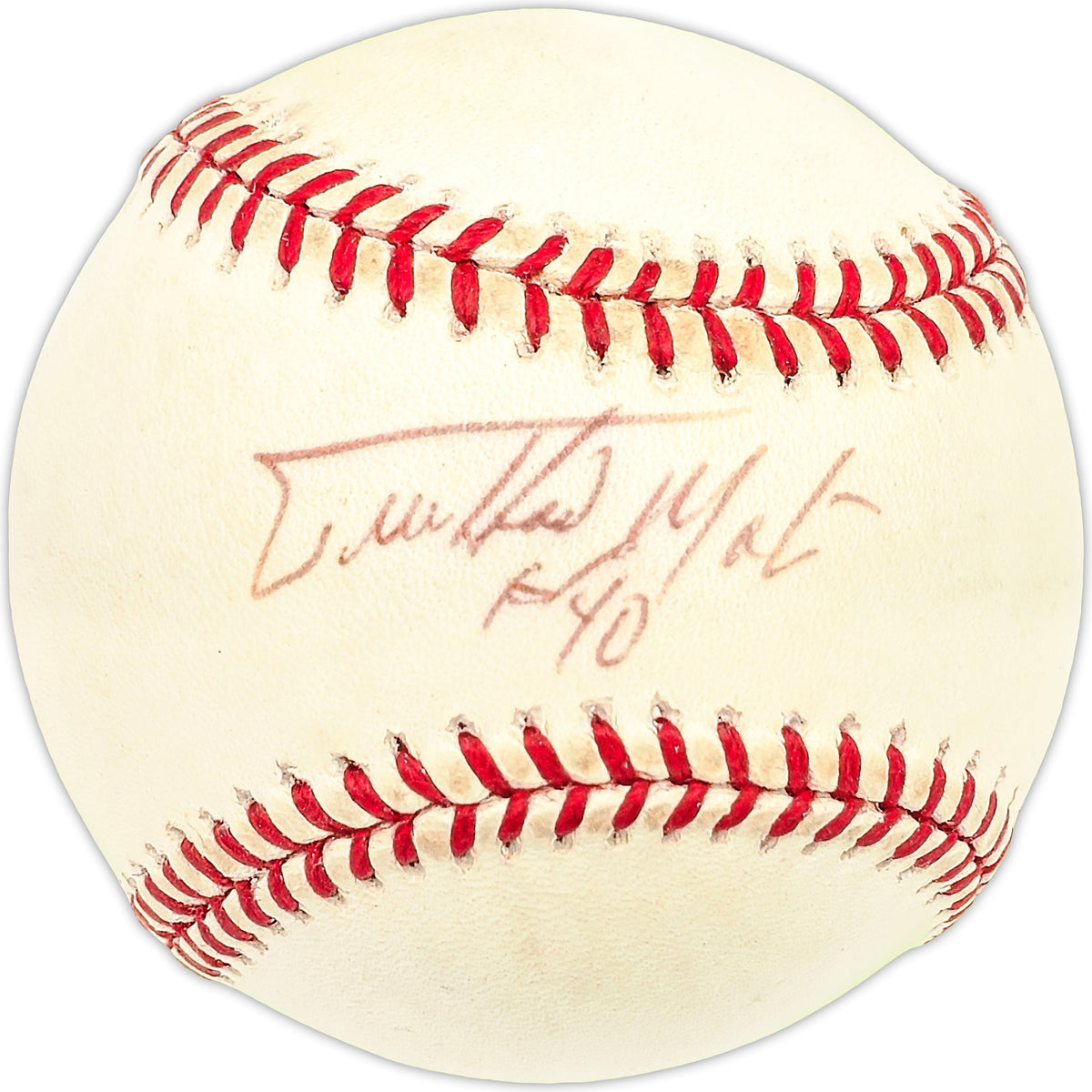 Guillermo Mota Autographed Official Nl Baseball Expos, Marlins