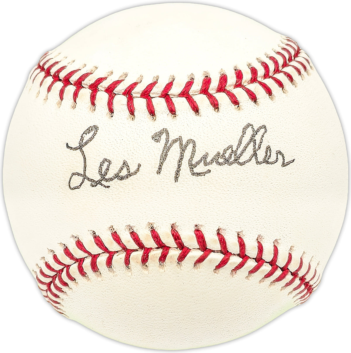 Les Mueller Autographed Official Al Baseball Detroit Tigers