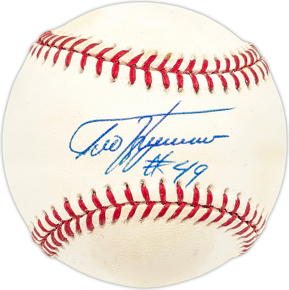 Ted Teddy Higuera Autographed Official Al Baseball Milwaukee Brewers Jsa #D10918