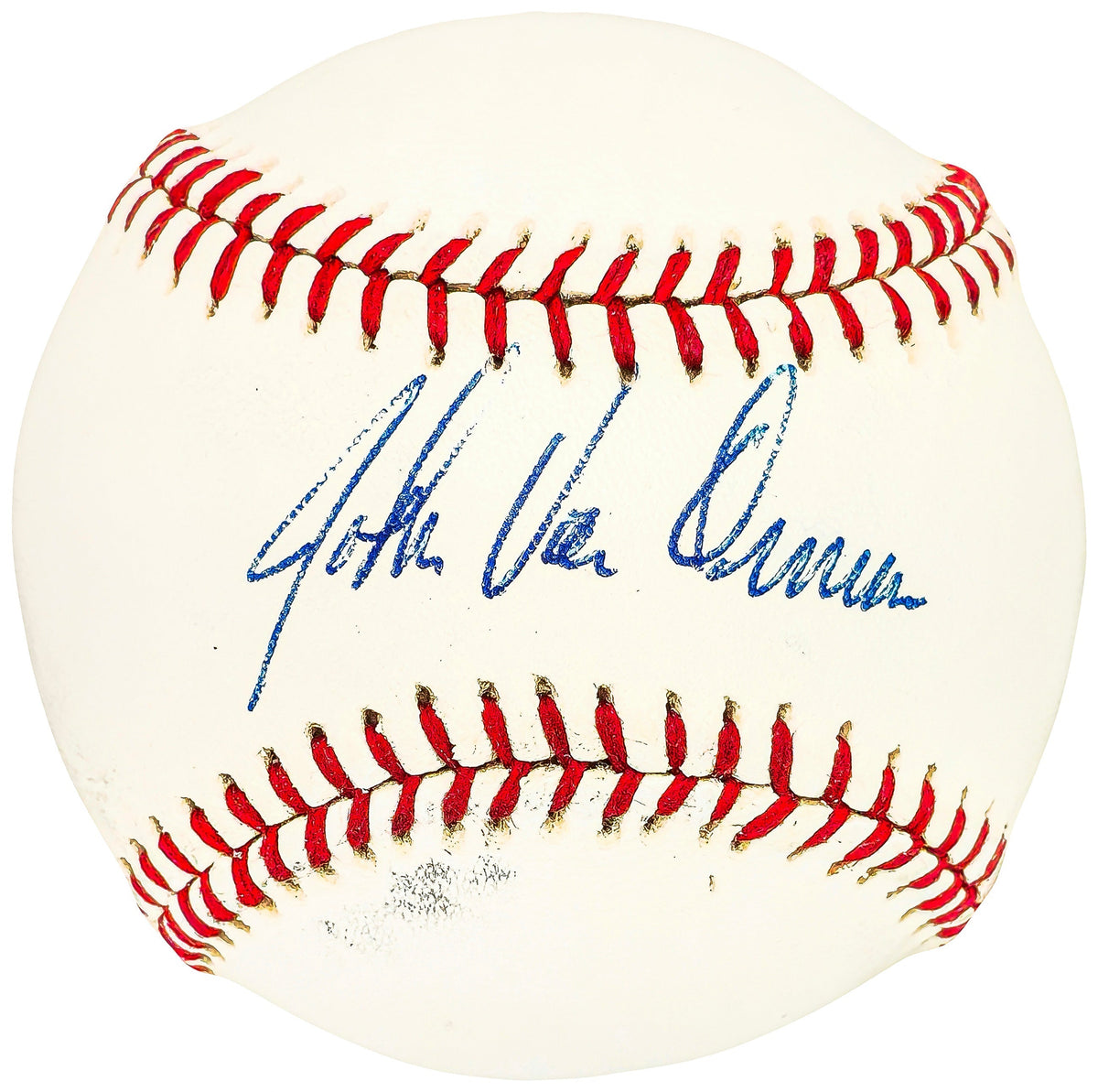 John Van Ornum Autographed Official League Baseball San Francisco Giants Coach Beckett Bas Qr #Bh040991