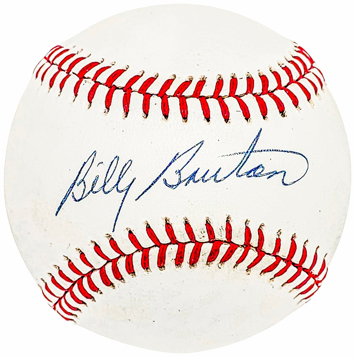 Billy Bruton Autographed Official Nl Baseball Milwaukee Braves Beckett Bas Qr #Bh040896