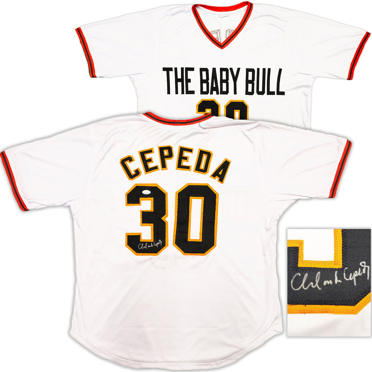 San Francisco Giants Orlando Cepeda Autographed White Baseball Jersey Jsa