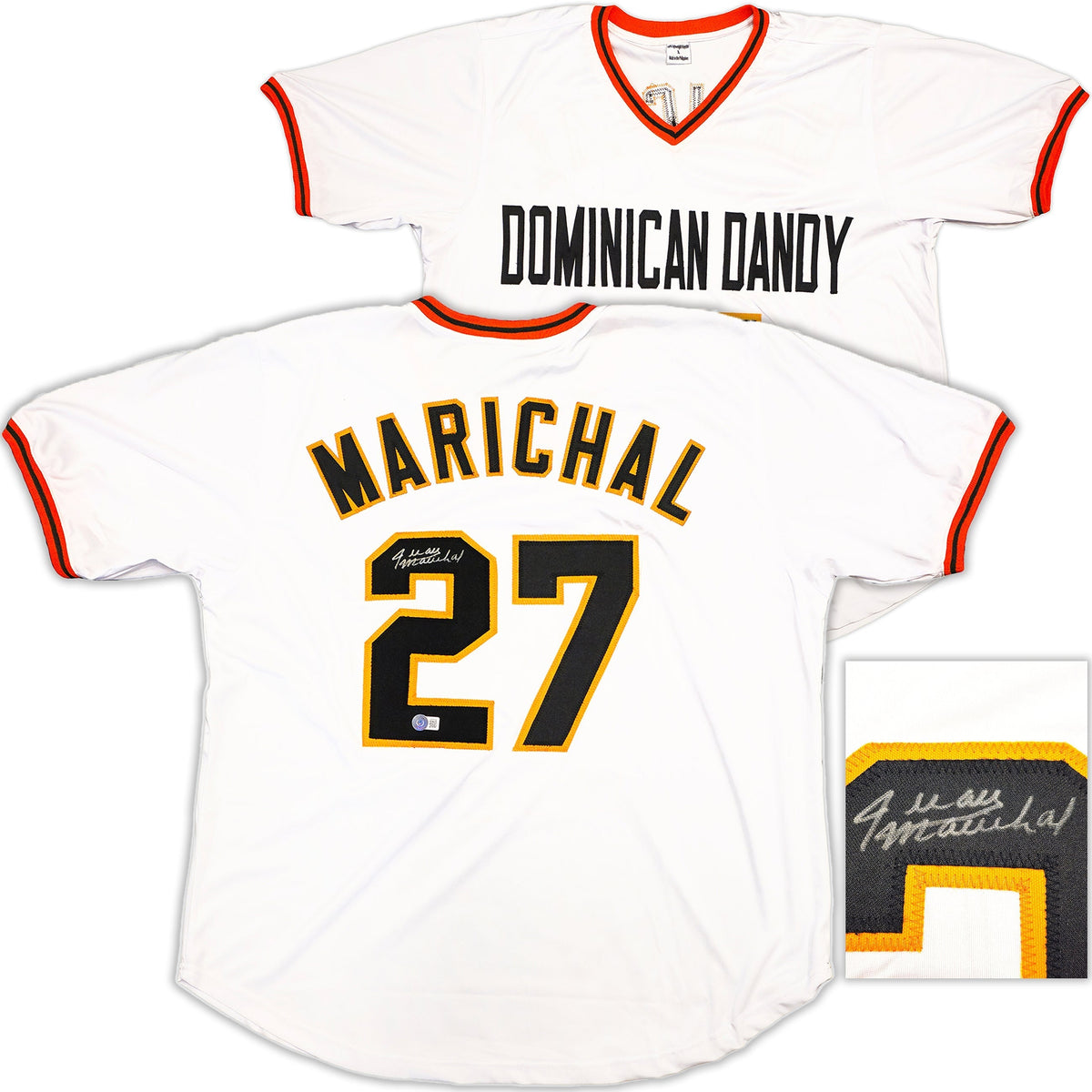 San Francisco Giants Juan Marichal Autographed White Baseball Jersey Beckett Bas Witness