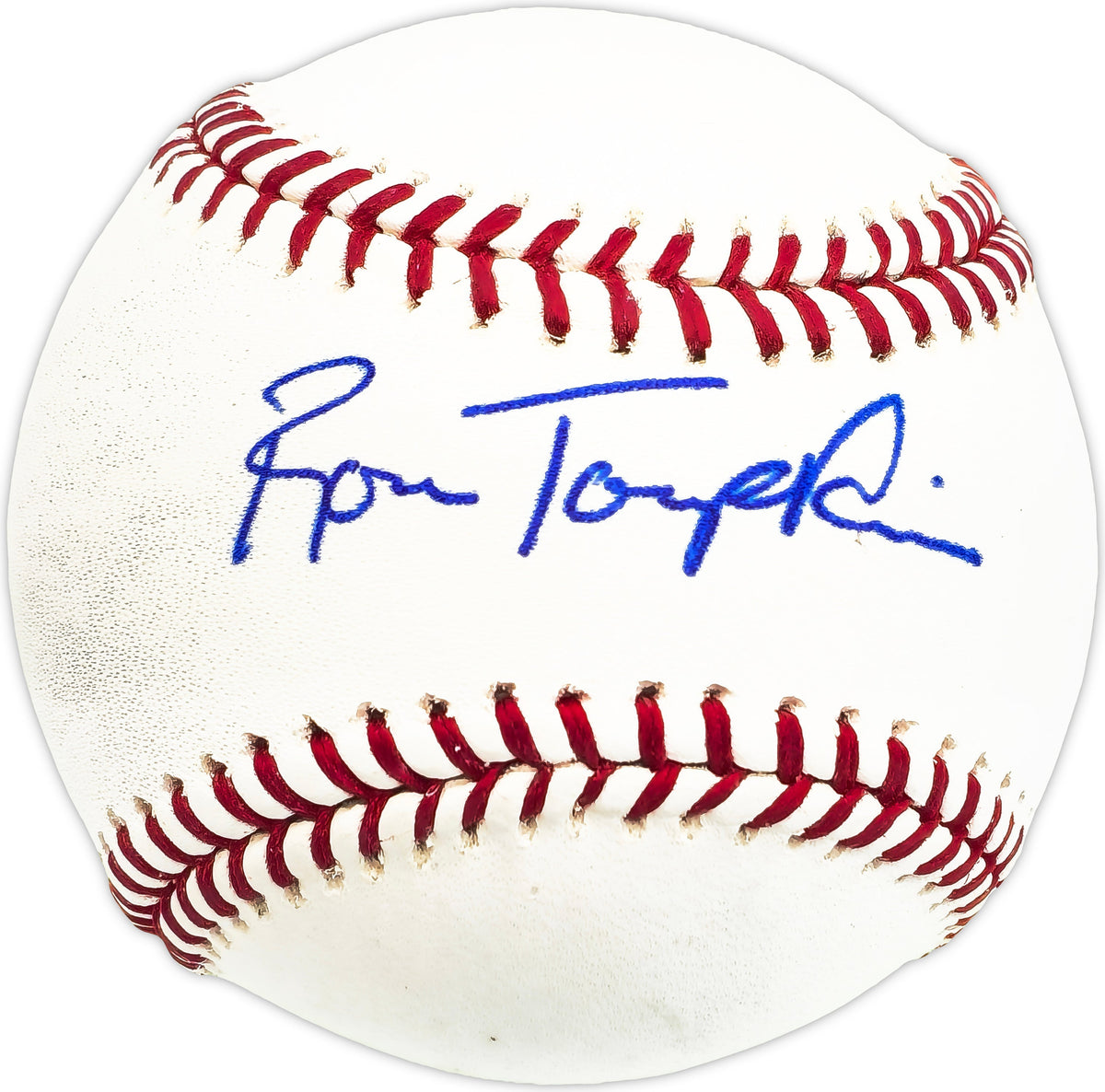 Ron Tompkins Autographed Official MLB Baseball Cubs, Kc A's Beckett Bas Qr #Bm25964