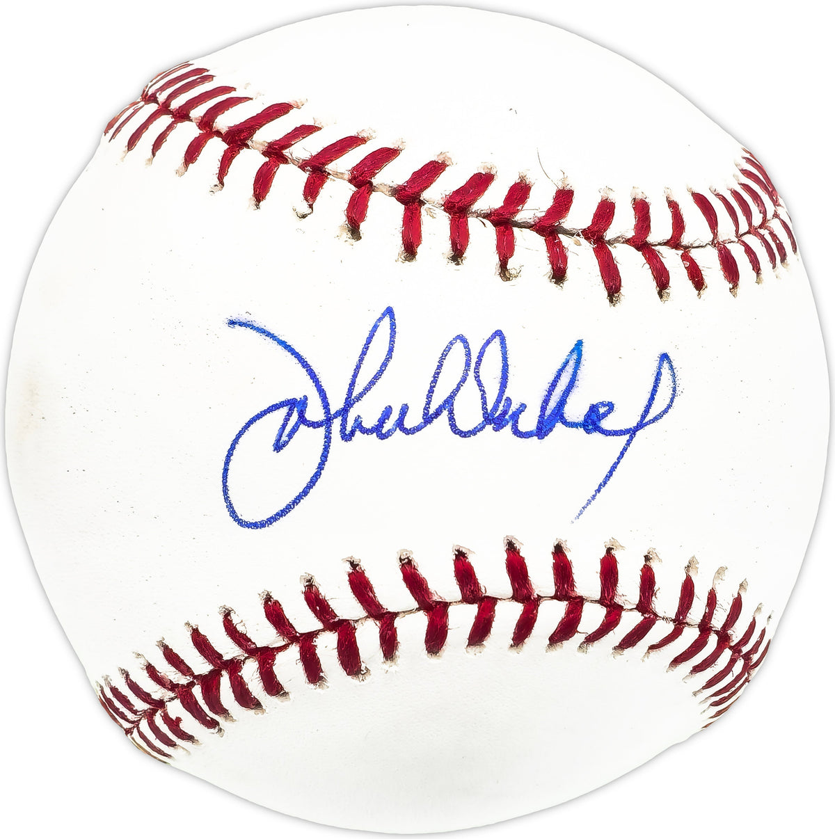 John Werhas Autographed Official MLB Baseball Los Angeles Dodgers Beckett Bas Qr #Bm25969
