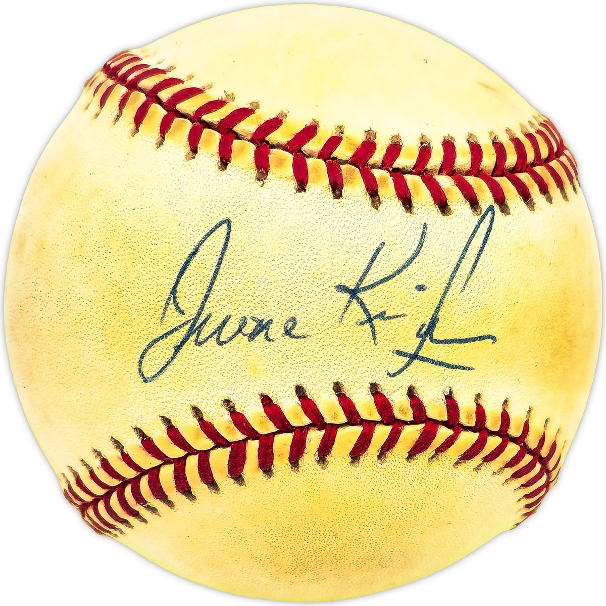 Duane Kuiper Autographed Official 1994 Indians Inaugural Season Logo Al Baseball Cleveland Indians Beckett Bas Qr #Bm17776
