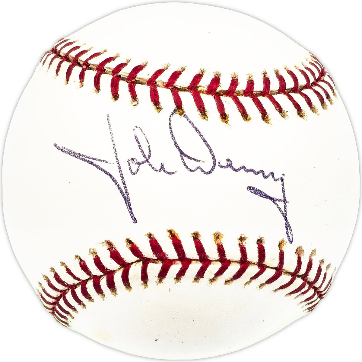 John Denny Autographed Official MLB Baseball Philadelphia Phillies Beckett Bas Qr #Bm17788