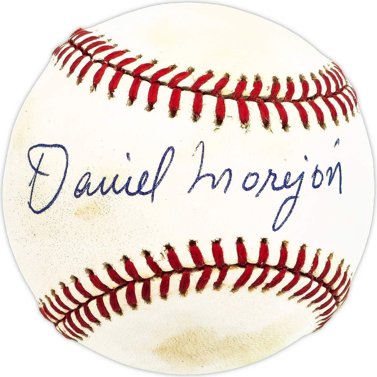 Daniel Danny Morejon Autographed Official Nl Baseball Cincinnati Reds Beckett Bas Qr #Bm17811