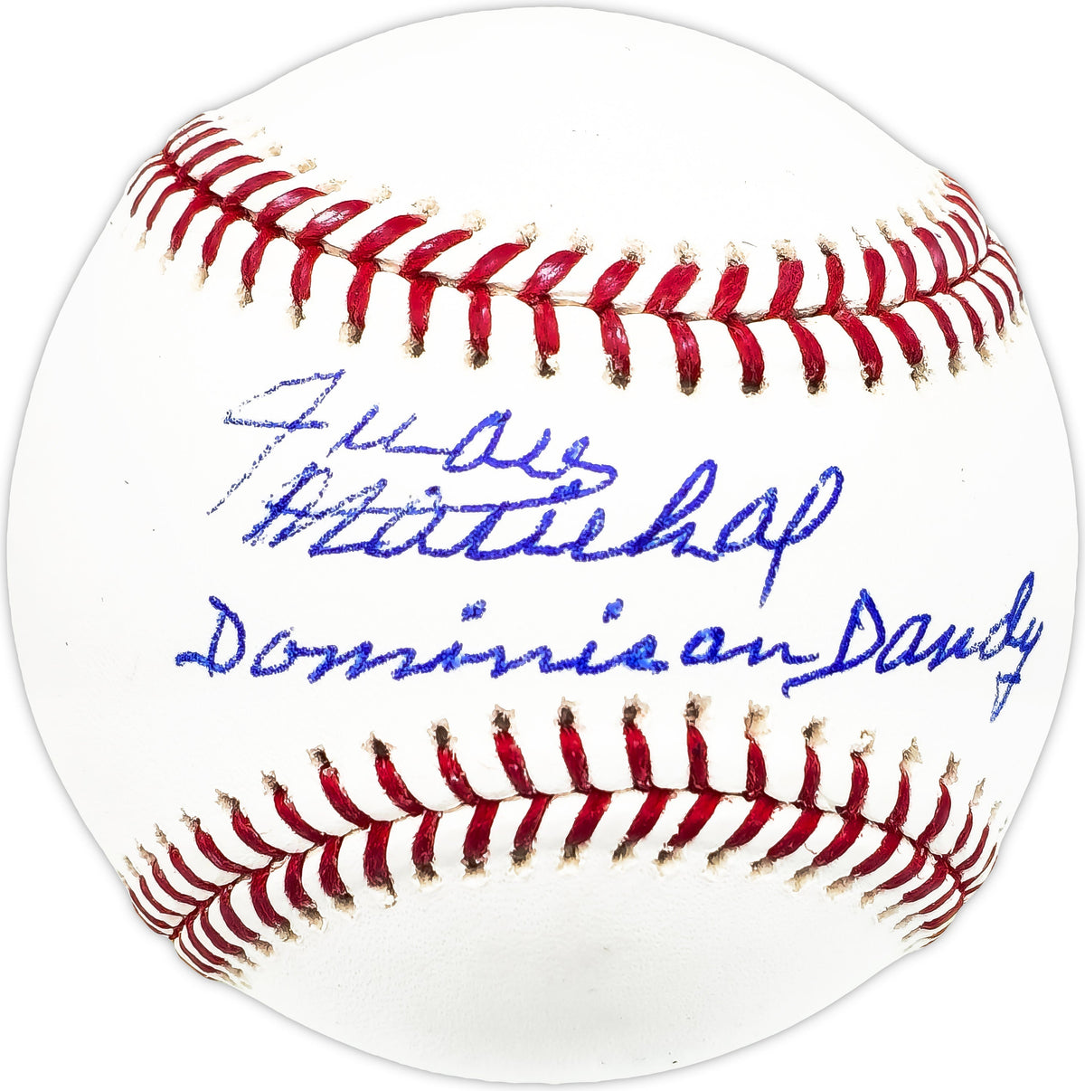 Juan Marichal Autographed Official MLB Baseball San Francisco Giants "Dominican Dandy" Beckett Bas Witness #W743397
