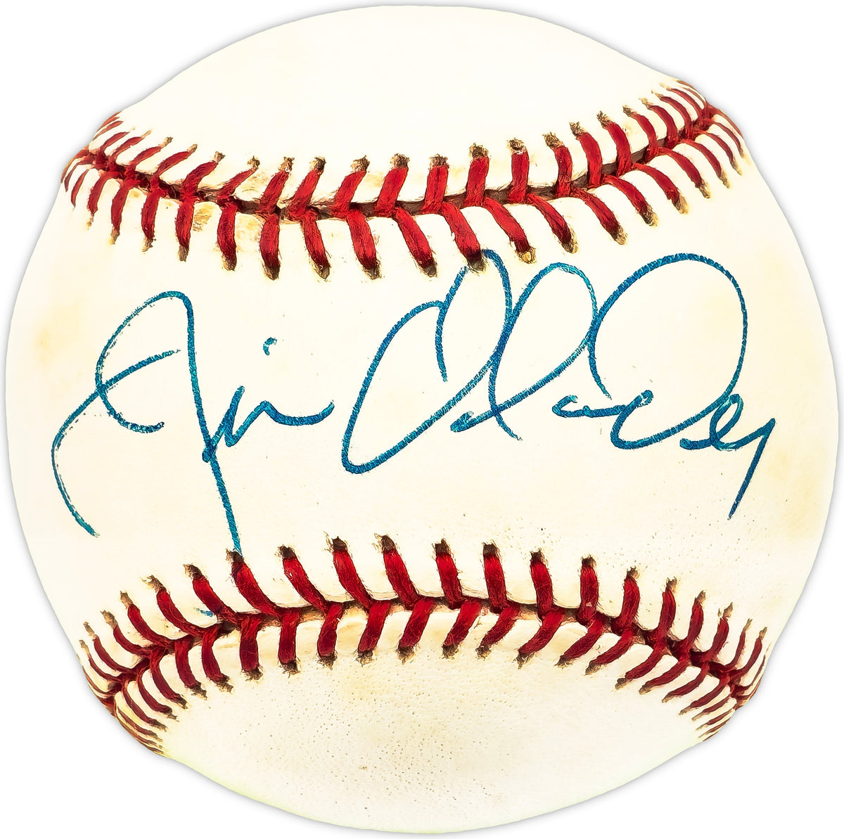 Jim Olander Autographed Official Al Baseball Milwaukee Brewers