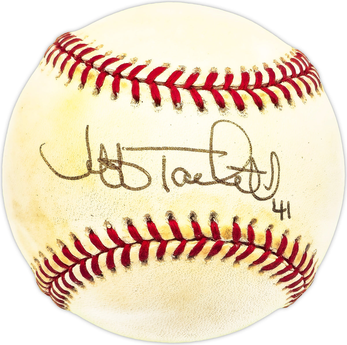 Jeff Tackett Autographed Official Al Baseball Baltimore Orioles