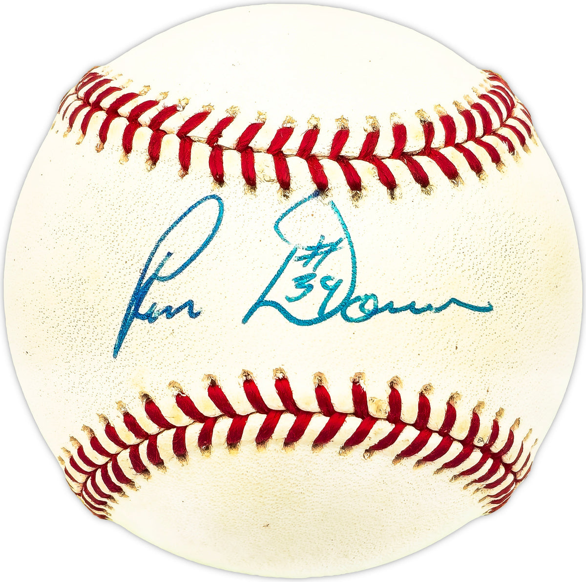Ron Davis Autographed Official Al Baseball New York Yankees, Minnesota Twins