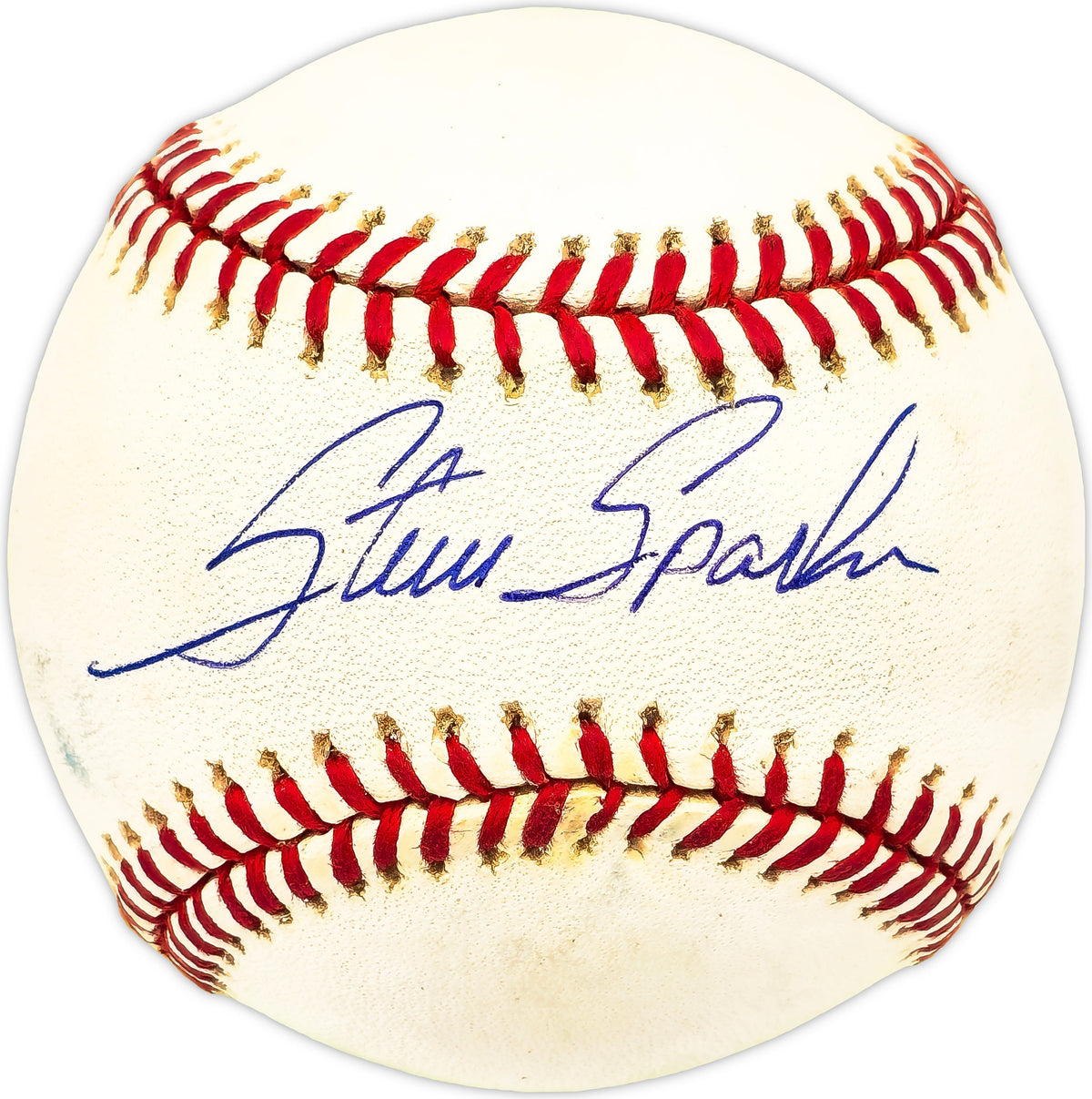 Steve Sparks Autographed Official Al Baseball Detroit Tigers, Los Angeles Angels