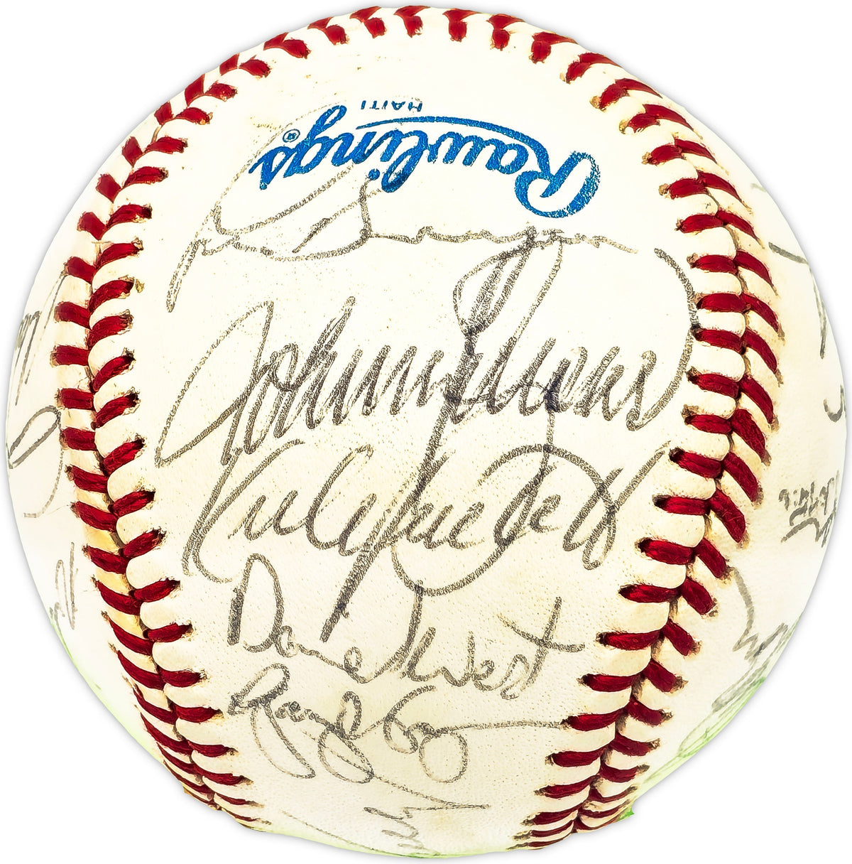 1984 Minnesota Twins Team Signed Autographed Official Al Baseball With 22 Signatures Including Kirby Puckett Beckett Bas #Ad78203