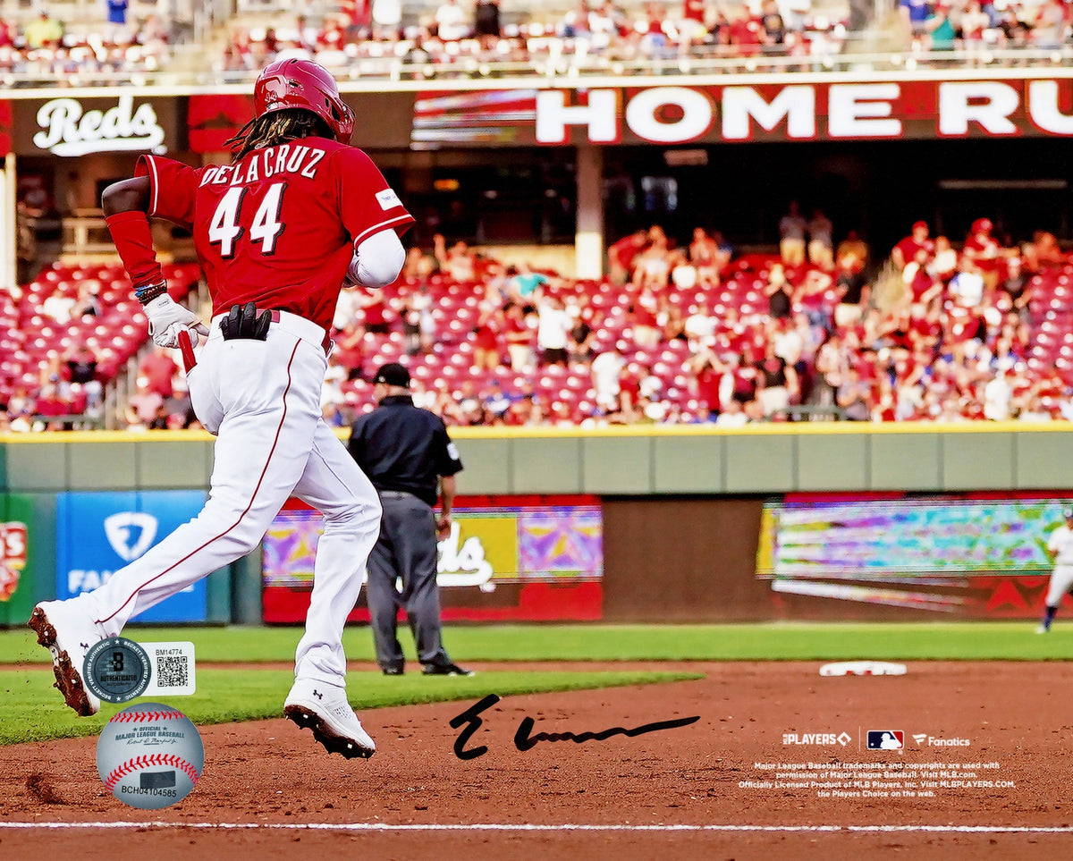 Elly De La Cruz Autographed 8X10 Photo Cincinnati Reds Home Run Trot Beckett Bas Qr