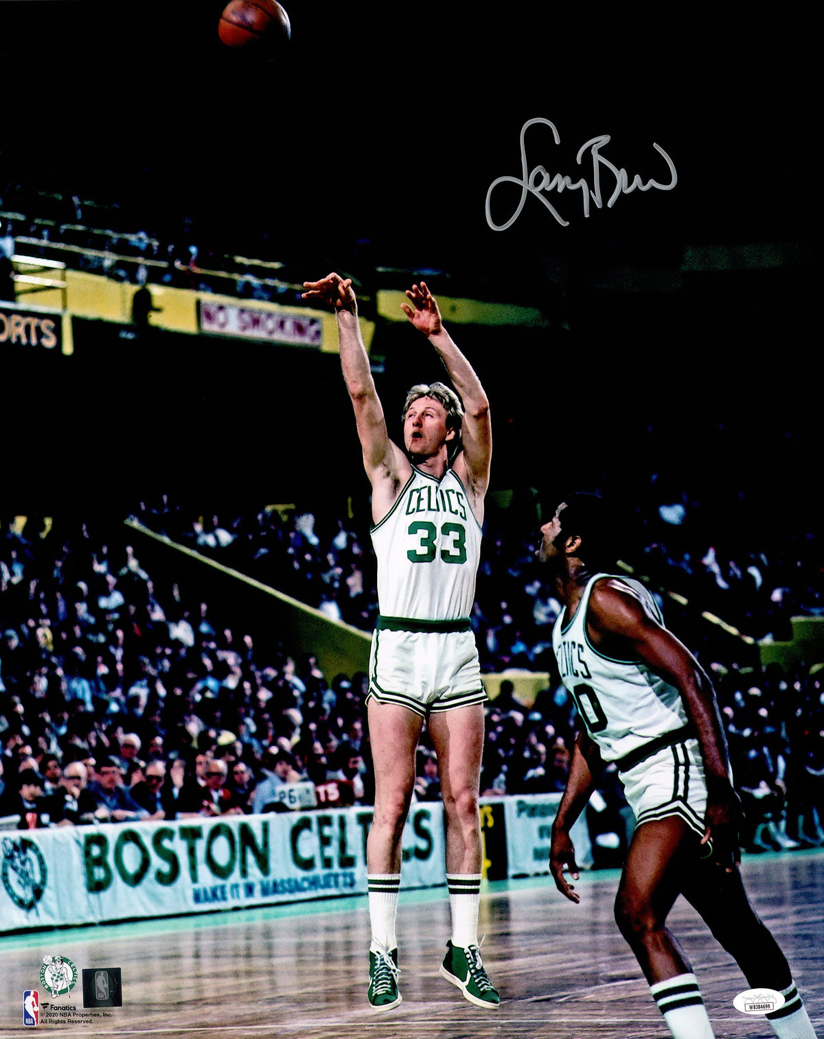 Larry Bird Autographed 16X20 Photo Boston Celtics Jsa
