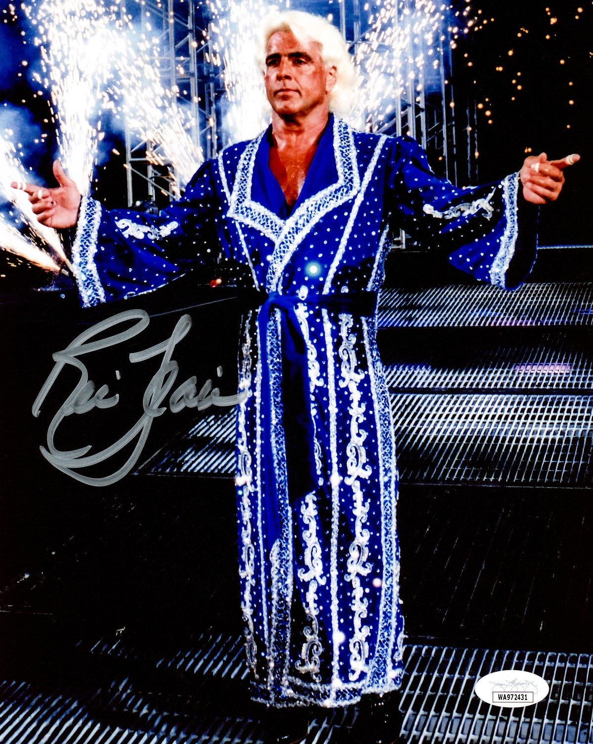 Ric Flair Autographed 8X10 Photo Wwe Jsa