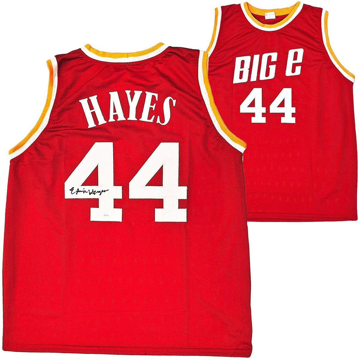 Houston Rockets Elvin Hayes Autographed Red Jersey Jsa Stock #215704