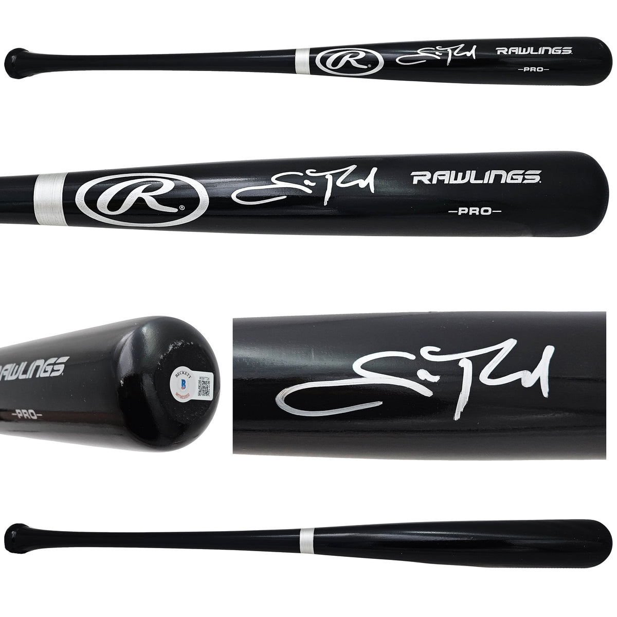 Scott Rolen Autographed Black Rawlings Pro Bat St. Louis Cardinals Beckett Bas Witness Stock #215682