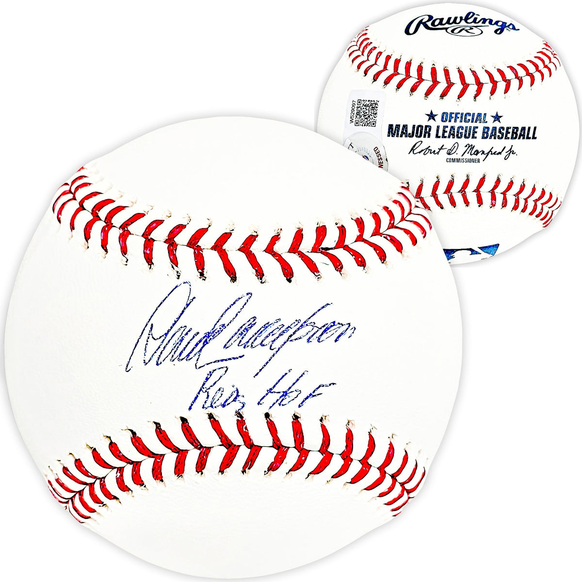 Dave Concepcion Autographed Official MLB Baseball Cincinnati Reds "Reds Hof" Beckett Bas Witness Stock #215693