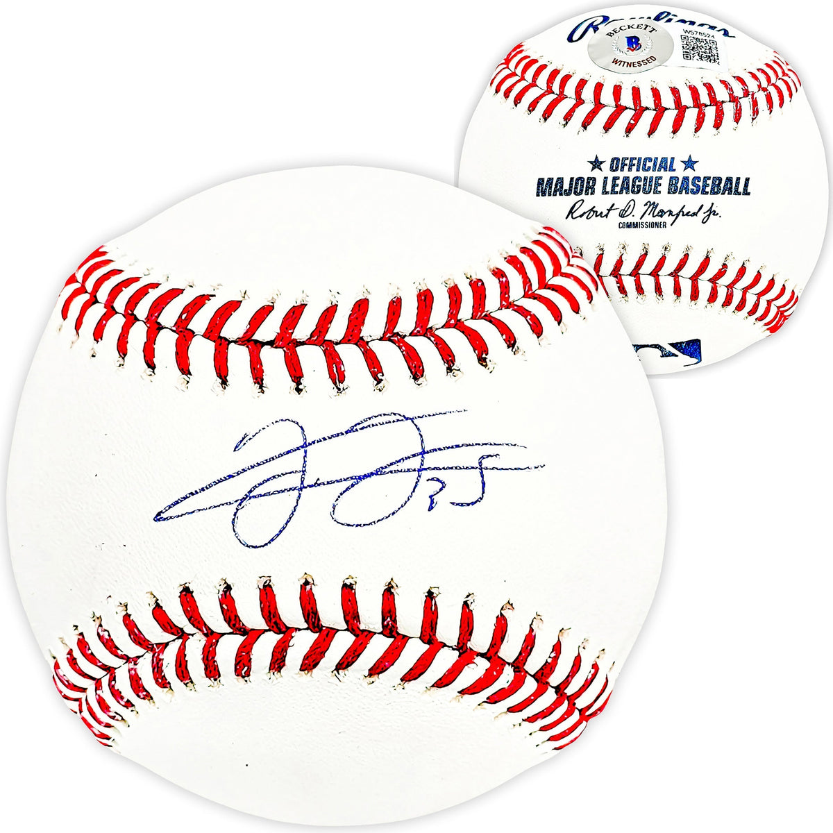 Frank Thomas Autographed Official MLB Baseball Chicago White Sox Beckett Bas Witness Stock #215875