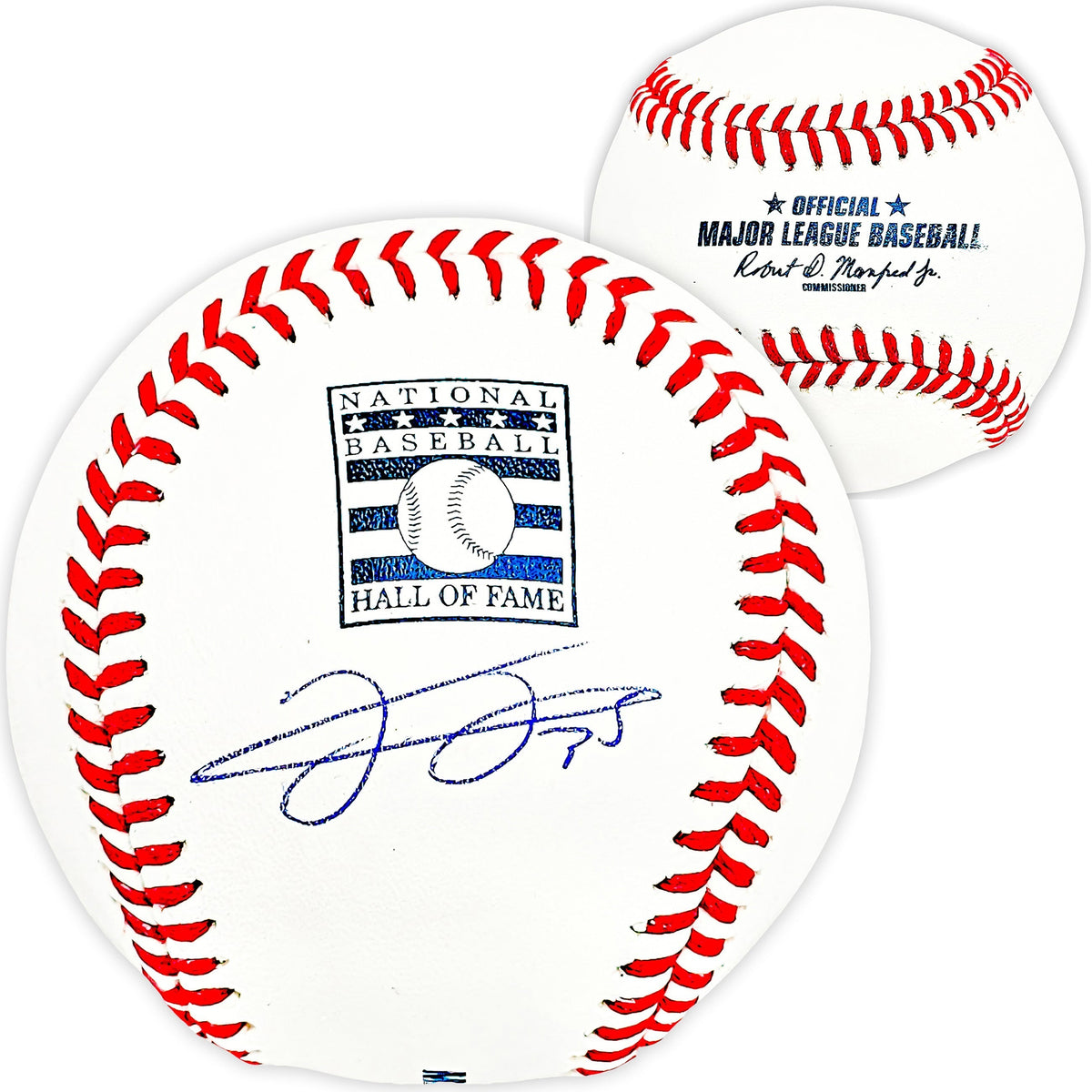 Frank Thomas Autographed Official Hall Of Fame Hof Logo MLB Baseball Chicago White Sox Beckett Bas Witness Stock #215876