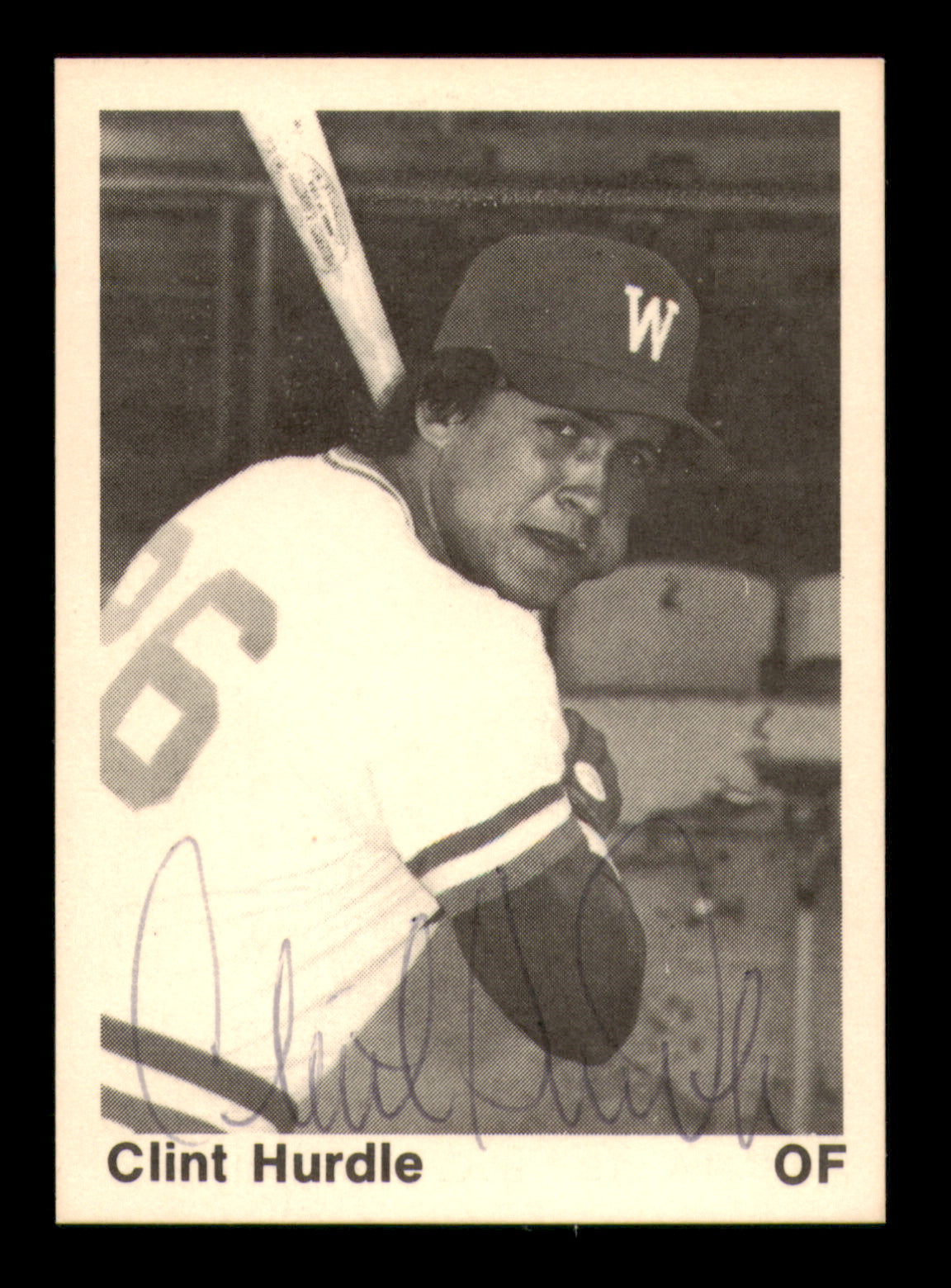 Clint Hurdle Autographed 1976 Tcma Rookie Card Waterloo Royals