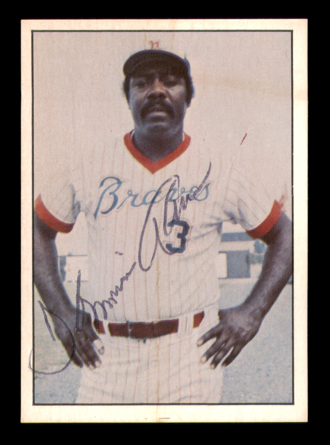Tommie Aaron Autographed 1978 Tcma Card #135 Richmond Braves